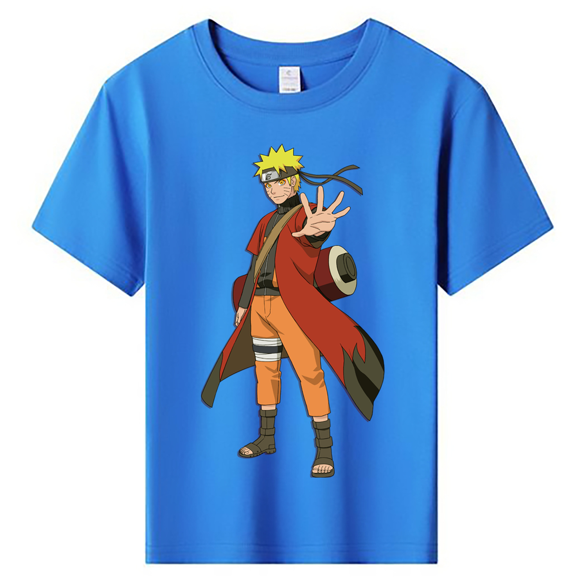 （画像用） NARUTO -ナルト- うずまき ナルト Uzumaki Naruto 綿100％キッズTシャツ（フロントプリント）